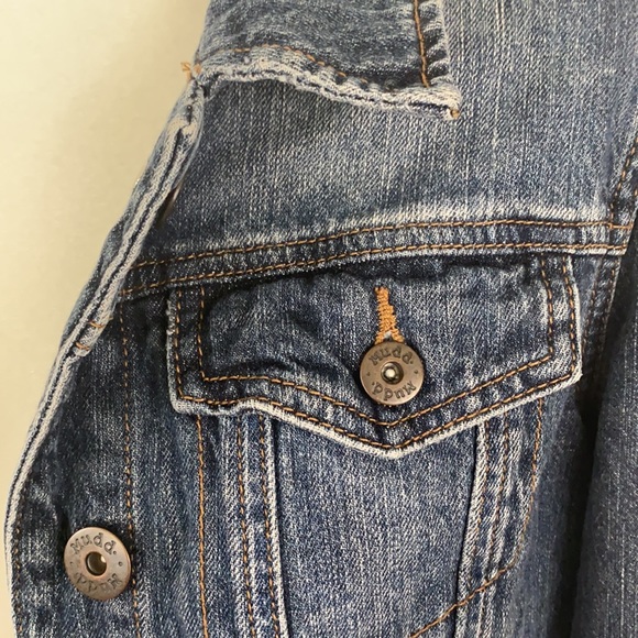 Mama embellished denim jacket Size M - Picture 3 of 3